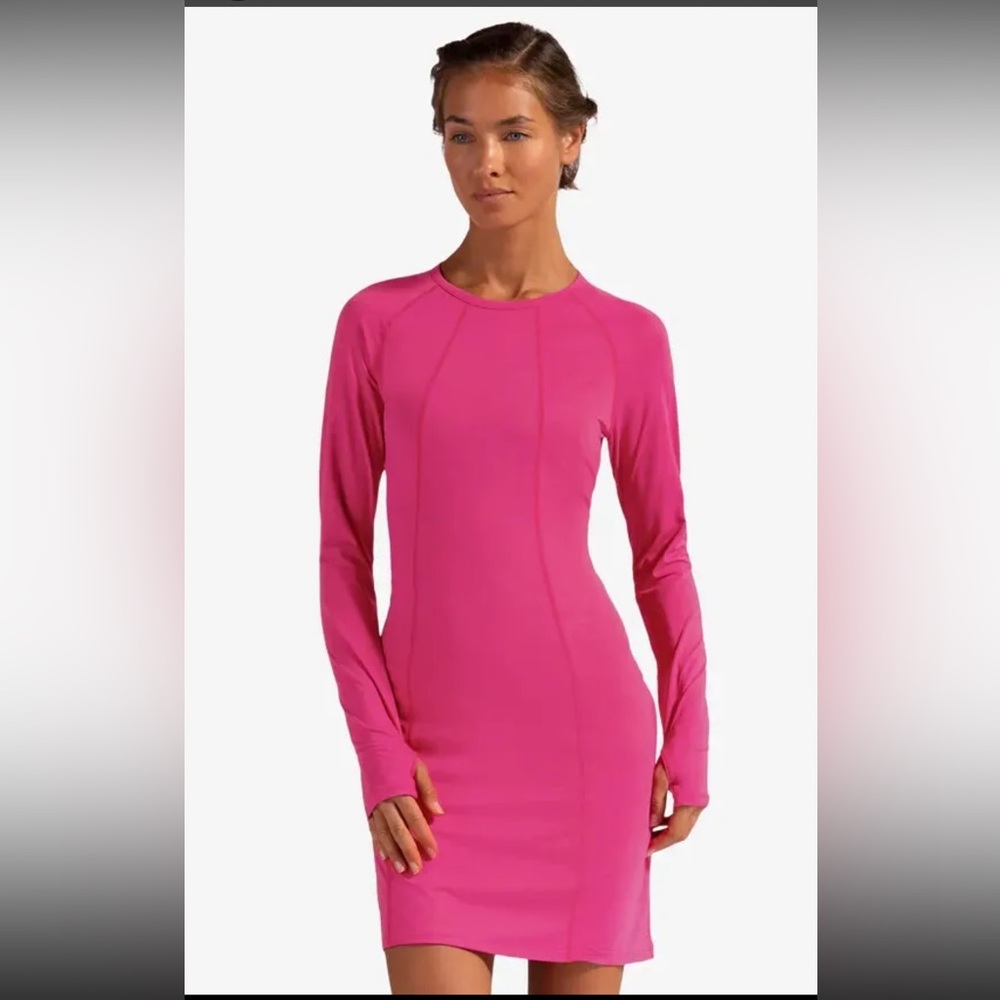 NWT BloqUV UPF 50+ Tunic Dress in Passion Pink, Size Large.